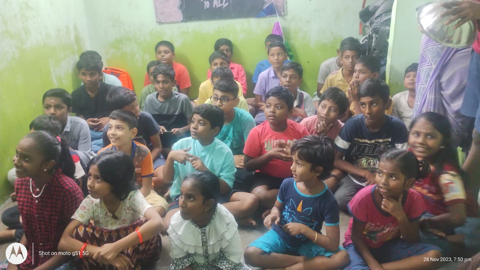 Students gathered for a special occasion at JP Goodwill